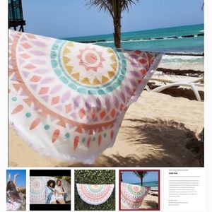 NWT Gypsy 05 The Boho Beach Roundie blanket cover-up tapestry